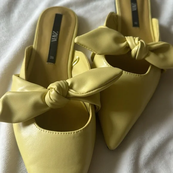 ZARA yellow flats - Picture 2 of 5